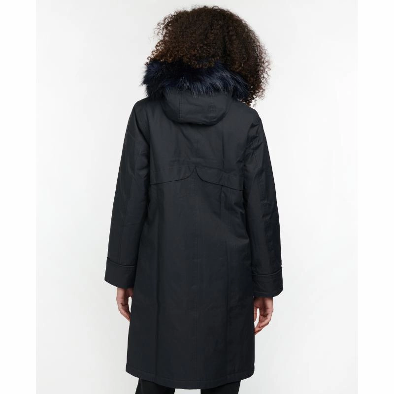 Barbour Culloden Ladies Waterproof Jacket - Dark Navy/Hawthorn Tartan Exclusive Online Offer