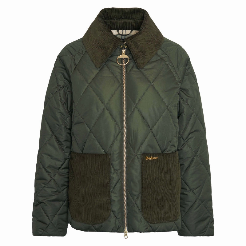 Barbour Dalroy Quilt Ladies Jacket - Olive/Ancient Price Drop Today