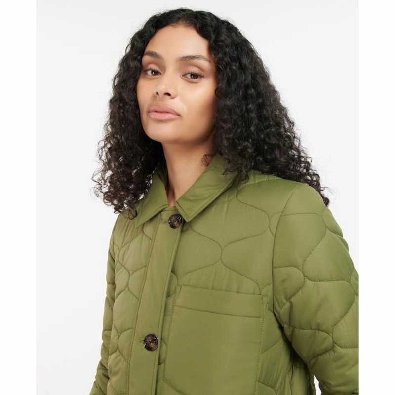 Barbour Daria Ladies Quilt Jacket - Olive Tree Today Only Steal