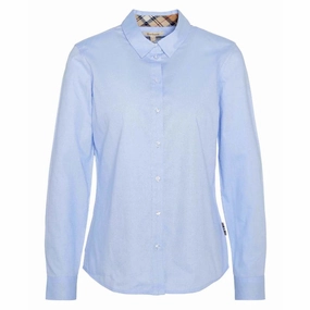 Barbour Derwent Ladies Shirt - Pale Blue/Hessian Tartan Limited Stock Offer