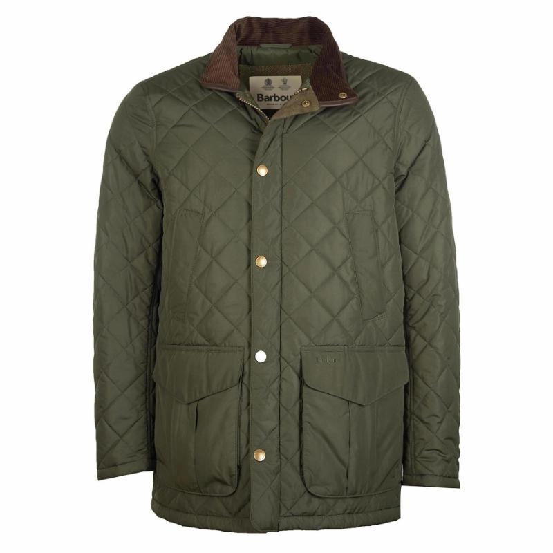 Barbour Devon Mens Quilted Jacket - Sage Hot Pick Online Steal Todays Offer