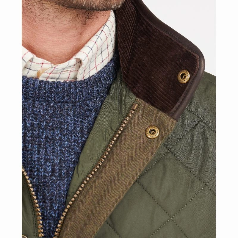 Barbour Devon Mens Quilted Jacket - Sage Mega Online Discount