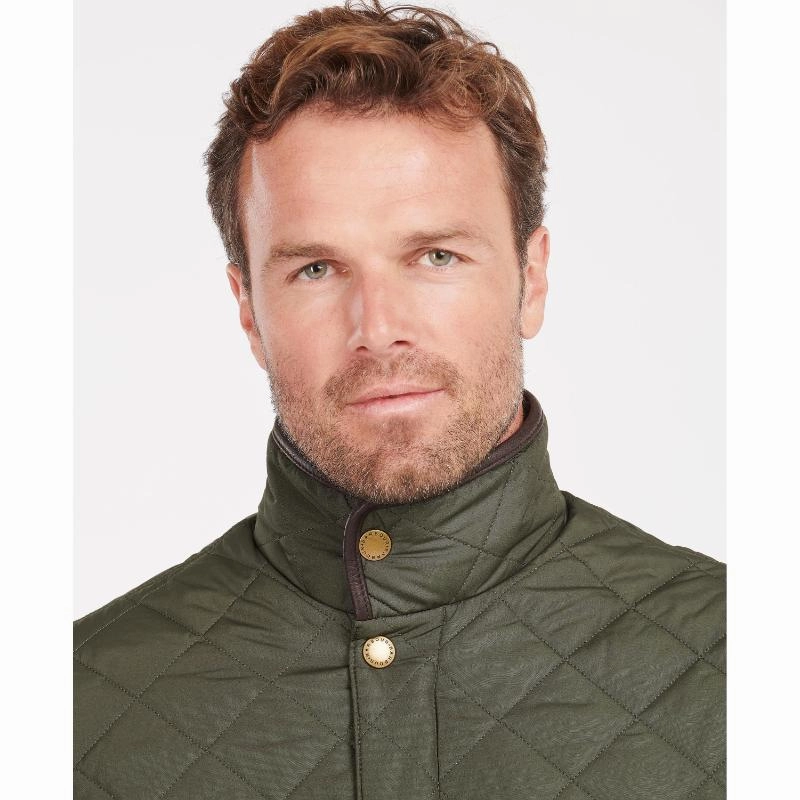 Barbour Devon Mens Quilted Jacket - Sage Hot Pick of the Day