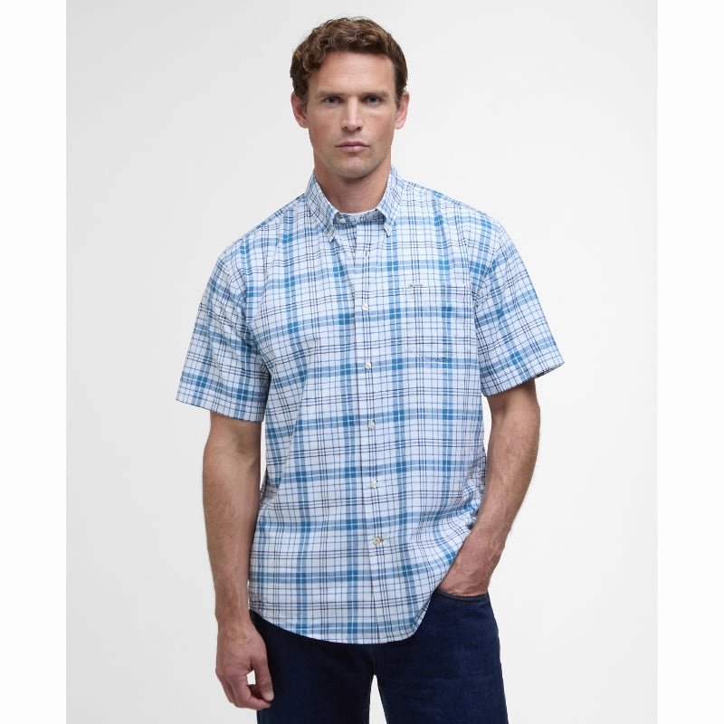 Barbour Drafthill Regular Fit Mens Shirt - Brook Blue Special Online Offer Exclusive Hot Pick