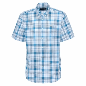 Clearance Sale Now Shop Smart Save Barbour Drafthill Regular Fit Mens Shirt - Brook Blue