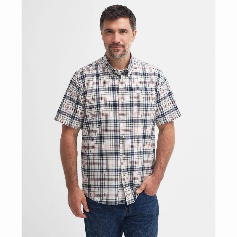 Unmissable Deal Today Hot Picks Today Barbour Drafthill Regular Fit Mens Shirt - Navy