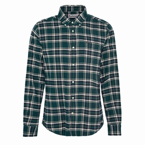 Trending Now Offer Barbour Drumhill Tailored Checked Shirt Evergreen
