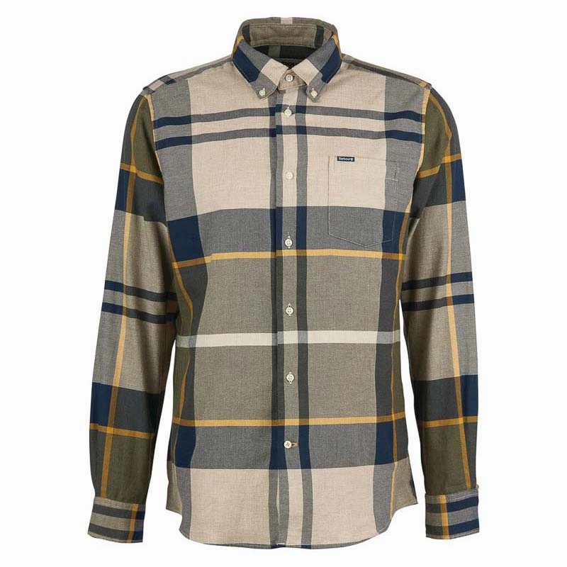 Online Exclusive Deal Hot Sale Today Barbour Dunoon Mens Tailored Shirt - Forest Mist