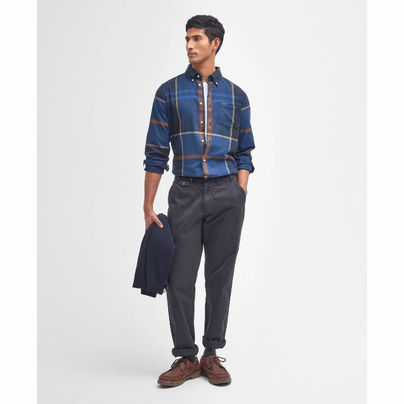 Barbour Dunoon Tailored Mens Shirt - Midnight Tartan Best Deal Today MustHave Steals