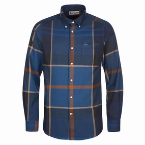 Flash Discount Today Barbour Dunoon Tailored Mens Shirt - Midnight Tartan