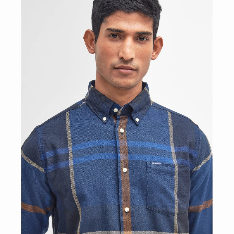 Shop Hot Deals Barbour Dunoon Tailored Mens Shirt - Midnight Tartan