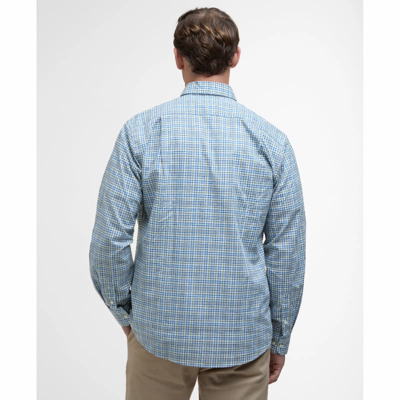 Special Steal Event Barbour Durand Regular Fit Mens Shirt - Brook Blue