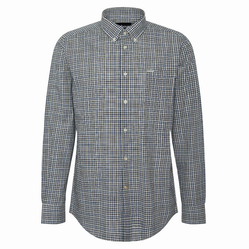 Barbour Durand Regular Fit Mens Shirt - Olive Special Online Offer Trending Now Offer
