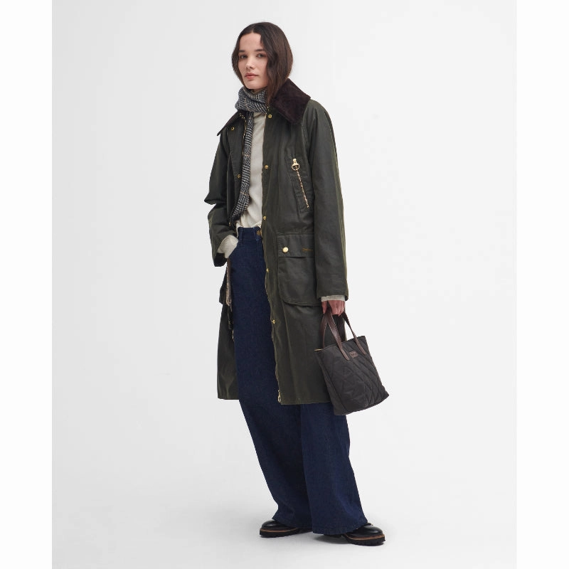 Weekend Sale Special Barbour Ebberston Wax Ladies Jacket - Archive Olive/Ancient