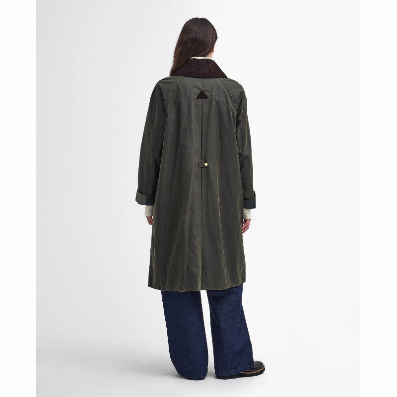 Barbour Ebberston Wax Ladies Jacket - Archive Olive/Ancient Daily Hot Deal