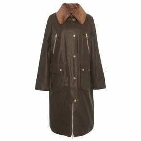 Special Surprise Sale Exclusive Hot Pick Barbour Ebberston Wax Ladies Jacket - Beech/Classic