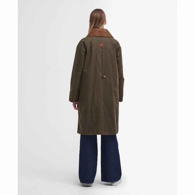 Trending Now Discount Exclusive Online Offer Barbour Ebberston Wax Ladies Jacket - Beech/Classic
