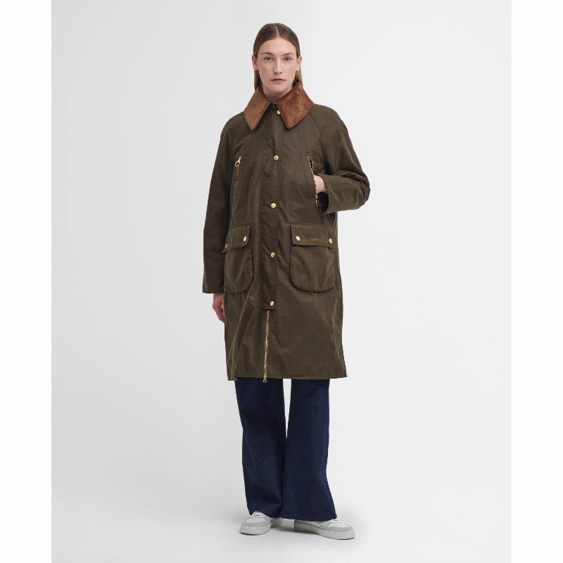 Barbour Ebberston Wax Ladies Jacket - Beech/Classic Clearance Blowout Shop Grab Offer