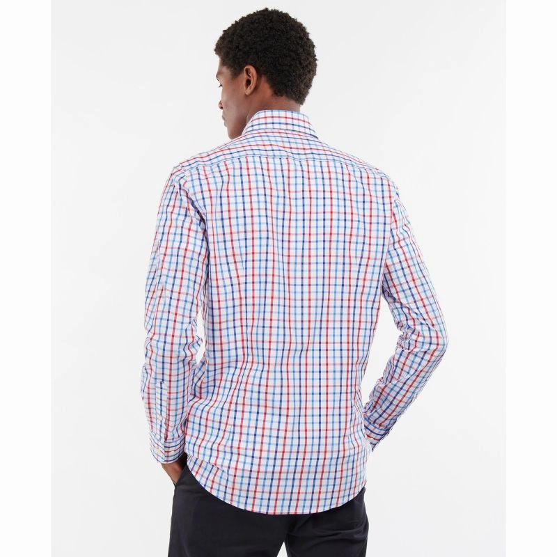 Barbour Eldon Tailored Fit Mens Shirt - Red Grab Your Hot Pick