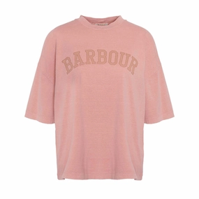Barbour Elisha Ladies T-Shirt - Mahogany Rose Last Chance Offer