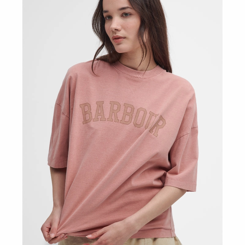 Exclusive Holiday Deal Big Price Drop Barbour Elisha Ladies T-Shirt - Mahogany Rose