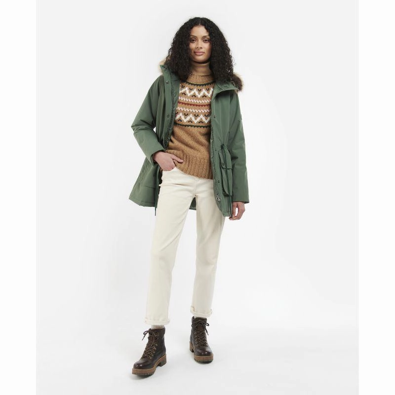 Dont Wait Save Today Shop Grab Savings Barbour Ellison Ladies Waterproof Jacket - Alchemy Green