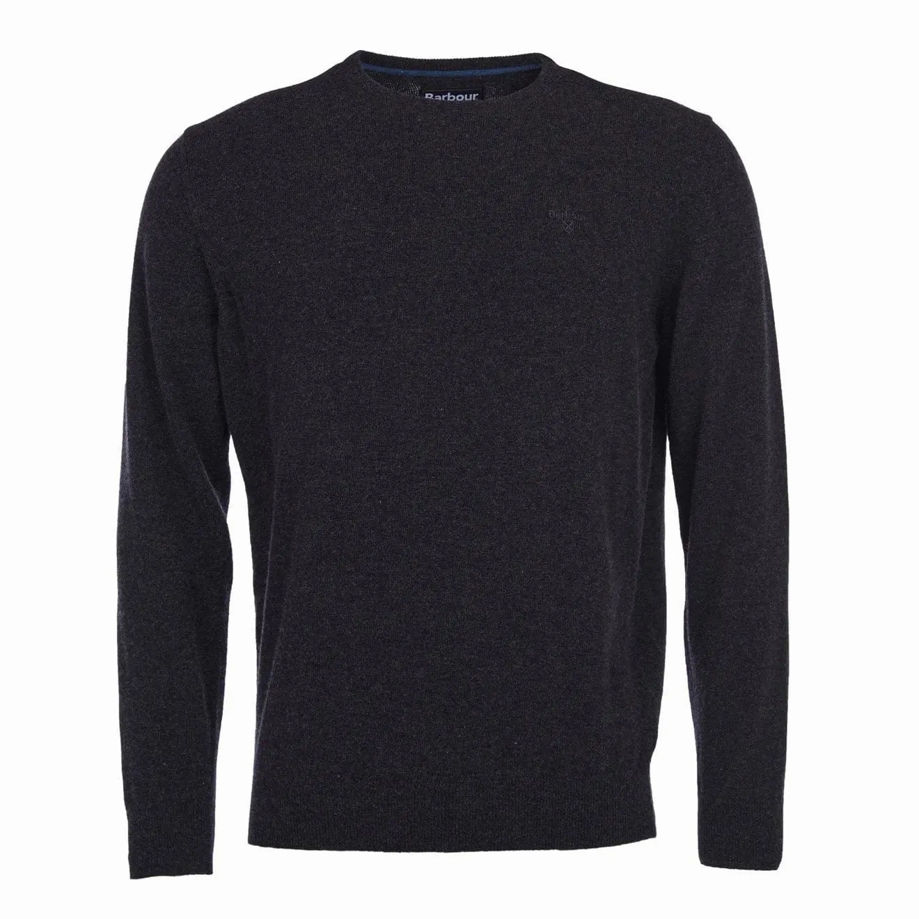 Limited Time Discount Barbour Essential Lambswool Crew Neck Charcoal