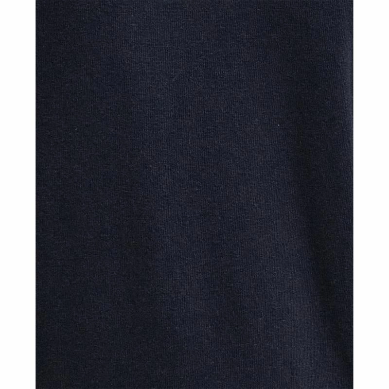 Instant Deal Today Barbour Essential Lambswool Mens V Neck Jumper - Navy