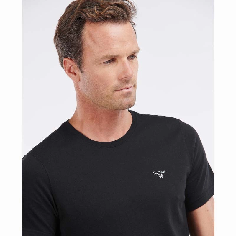Barbour Essential Sports Mens T-Shirt - Black Hot Offer Frenzy Unmissable Deal Today
