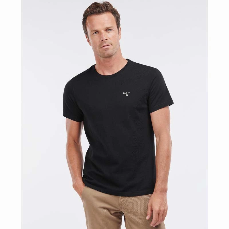 Mega Online Discount Best Seller Discount Barbour Essential Sports Mens T-Shirt - Black