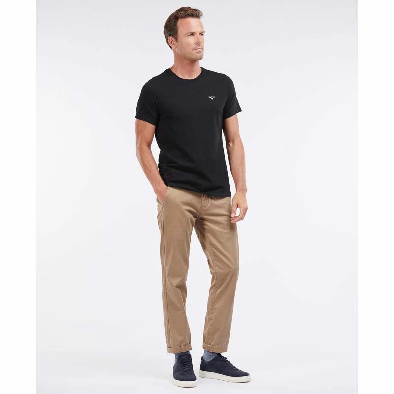 Barbour Essential Sports Mens T-Shirt - Black Dont Wait Save Today