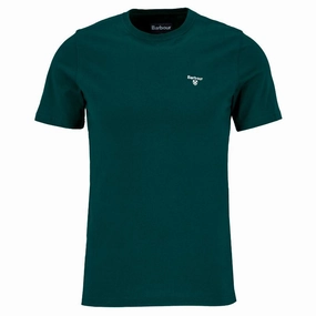 Barbour Essential Sports Mens T-Shirt - Seaweed Perfect Gift Sale Grab It Fast