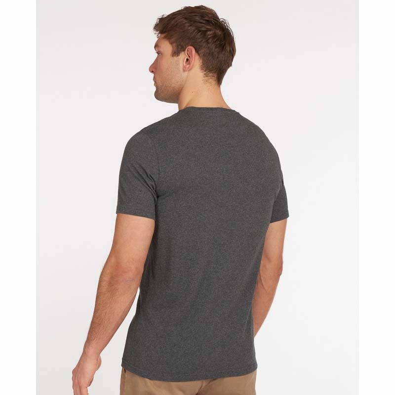 Barbour Essential Sports Mens T-Shirt - Slate Marl Limited Time Discount