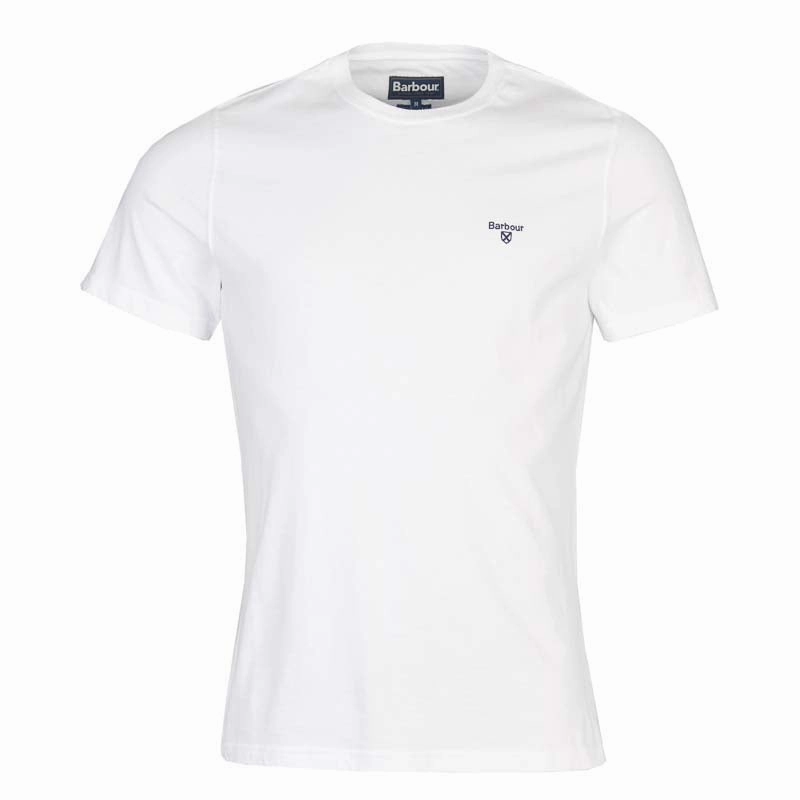 Limited Stock Hot Deal Hot Offer Inside Barbour Essential Sports Mens T-Shirt - White