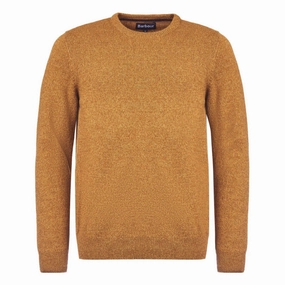 Special Steal Event Hot Offer Ending Soon Barbour Essential Tisbury Mens Lambswool Crew Neck Jumper - Copper
