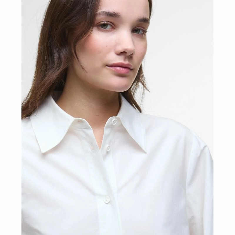 Barbour Evette Ladies Shirt - White Grab It Before Gone