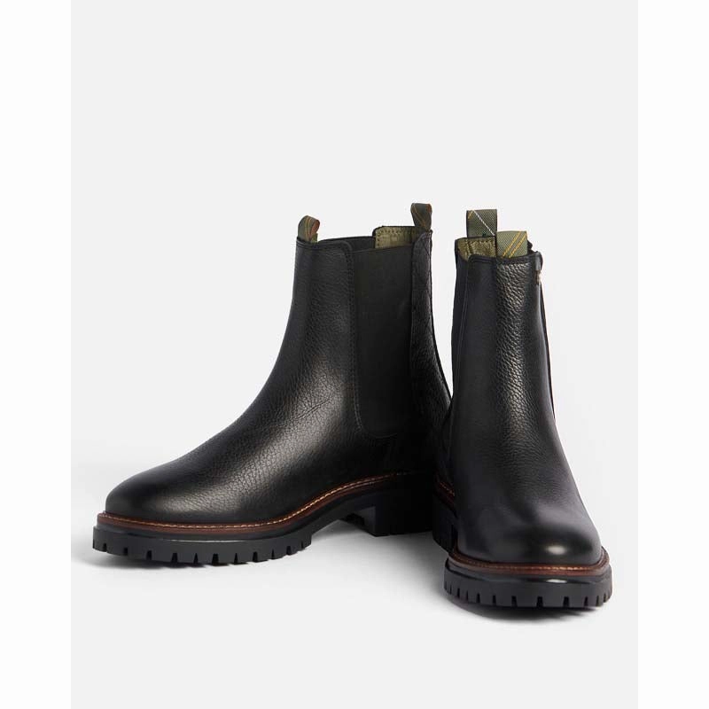 Barbour Evie Ladies Chelsea Boot - Black Exclusive Holiday Deal