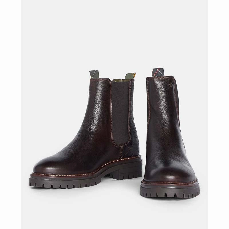 Instant Savings Deal Barbour Evie Ladies Chelsea Boot - Brown