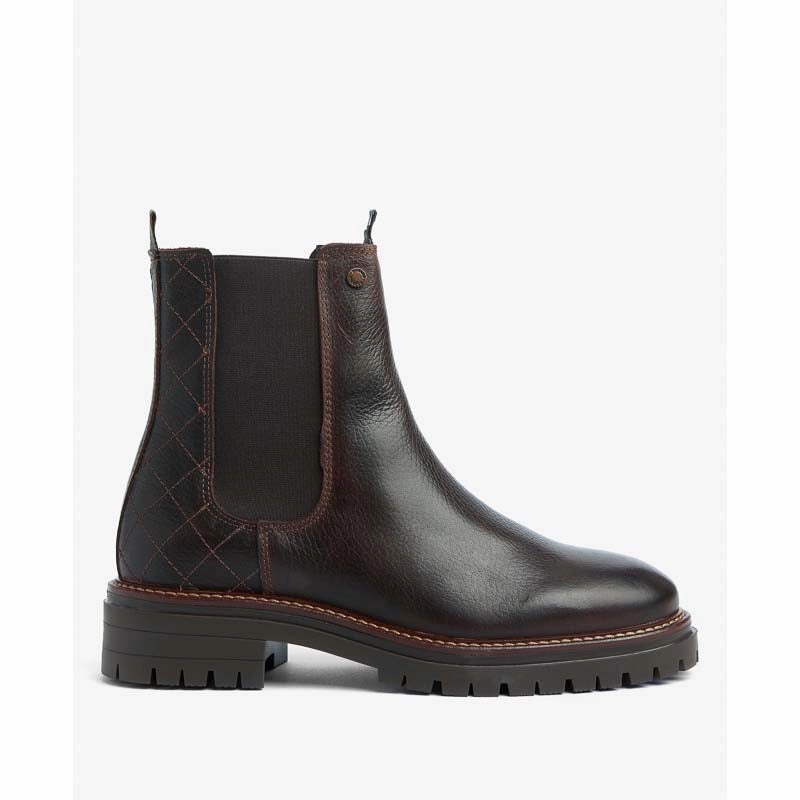 Barbour Evie Ladies Chelsea Boot - Brown Save More Now