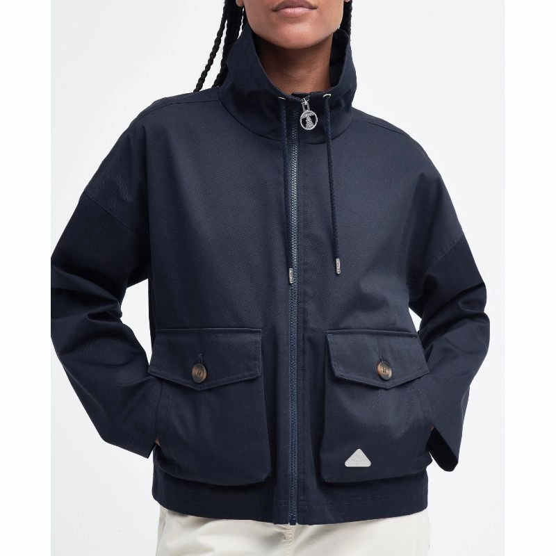 Special Savings Today Barbour Fairbourne Showerproof Ladies Jacket - Dark Navy