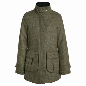 Barbour Fairfield Ladies Wool Tweed Waterproof Jacket - Gardenia Special Deals Online