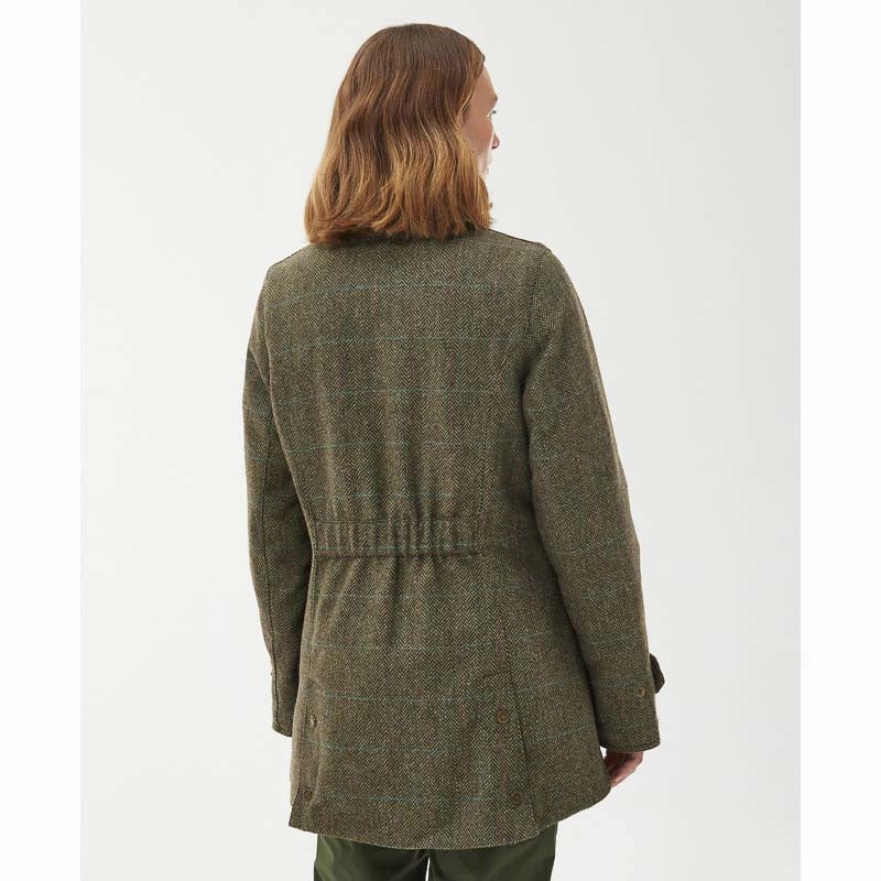 Best Seller Discount Barbour Fairfield Ladies Wool Tweed Waterproof Jacket - Gardenia