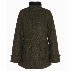 Special Deals Online Barbour Fairfield Ladies Wool Tweed Waterproof Jacket - Spiced Pumpkin