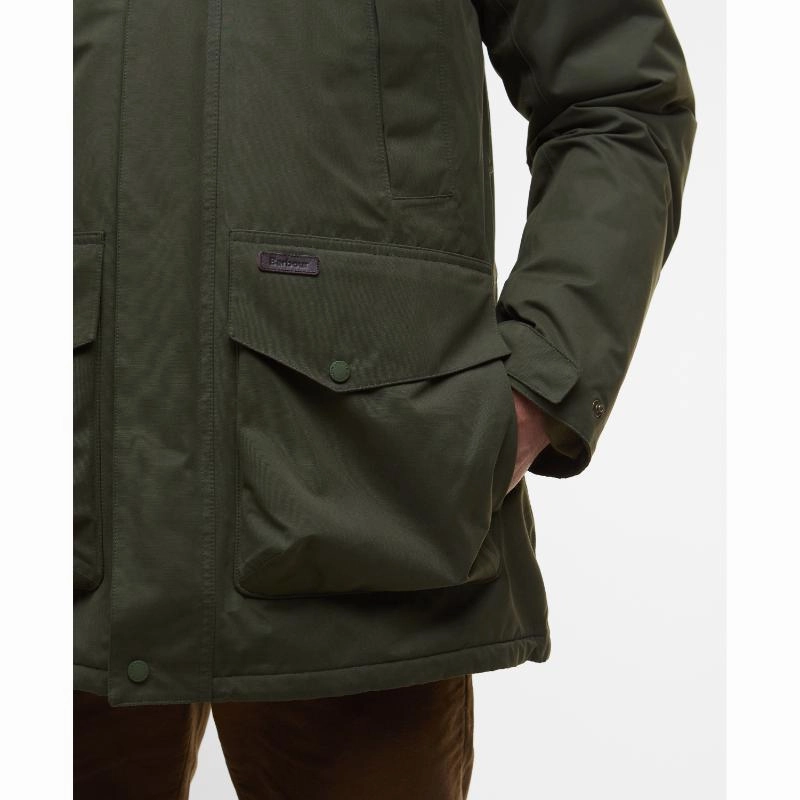 Barbour Farlam Mens Waterproof Jacket - Olive Shop Grab Now Special Offer Inside