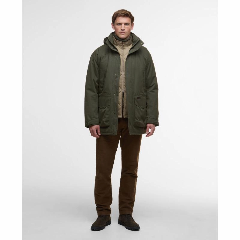 Shop Today Save Barbour Farlam Mens Waterproof Jacket - Olive