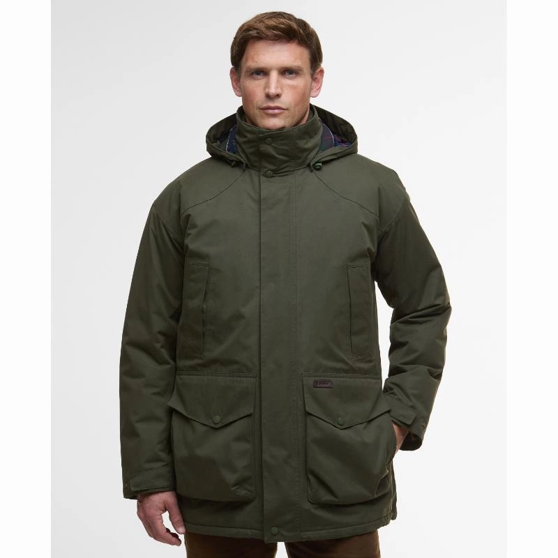 Barbour Farlam Mens Waterproof Jacket - Olive Hot Deal Alert Sale Ending Soon