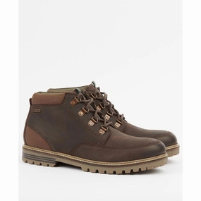 Barbour Fenton Mens Derby Boot - Mocha Clearance Sale Best Deal Online