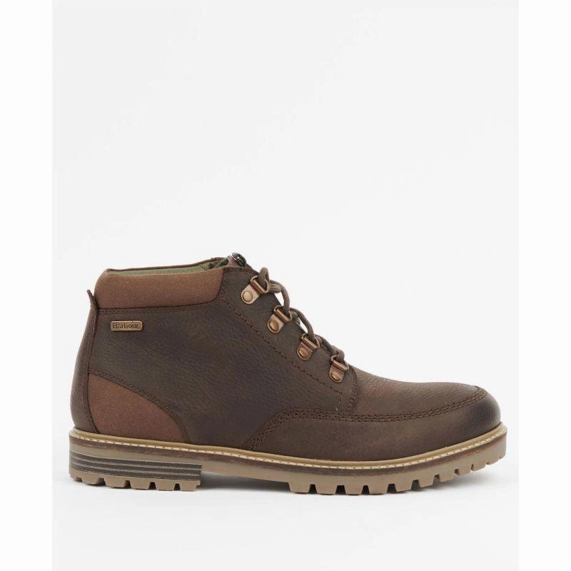 Barbour Fenton Mens Derby Boot - Mocha Best Seller Deal Gift Sale Event