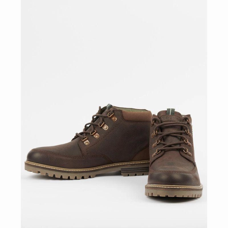 Barbour Fenton Mens Derby Boot - Mocha Flash Offer Today