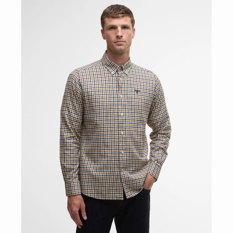 Limited Stock Offer Barbour Finkle Mens Tailored Shirt - Copper